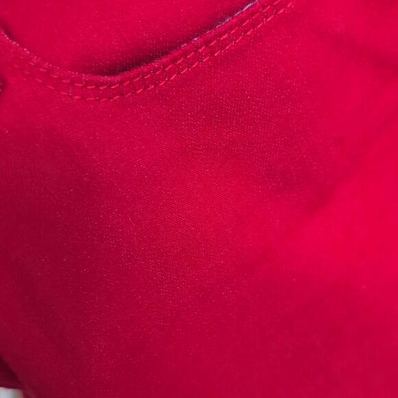 Talbots DENIM slim stretchy jeans, JEGGING - CLASSIC RED size 2 - Picture 4 of 8